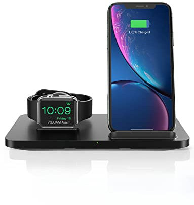 CGZZ Cargador Inducción Cargador Inalámbrico Qi Certificado 7.5W Almohadilla de Carga Rápida Cargador para iPh.One 13/12 Pro/12 Mini