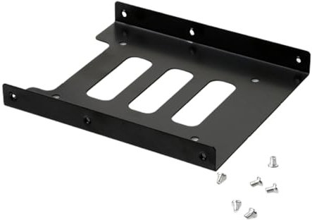 BaoFufc Black 2.5 SSD to 3.5 Bay Tray Hard Drive Mounting Dock Bracket Adapter Converter Frame for PC Computer Hard Disk Drive Bay