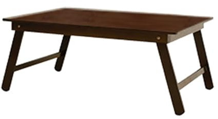 HUFIREHU Soffa Frukostbord Laptopbordet FöR SäNg Bambu KnäBord HopfäLlbart SäNgbord FöR Laptop Frukostbricka Med Vikbara Ben Bambu Laptopstativ SäNgbricka Bambu HöJdjusterbar(Brown,80*50cm/31.5*19.7in