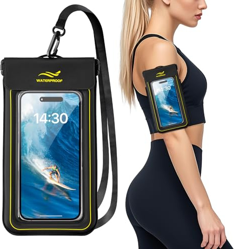 HAISSKY wasserdichte Handyhülle 7.0 Zoll IPX8 Wasserfeste Handytasche Unterwasser Handyhülle für iPhone 16 15 14 13 12 11 Pro Max,Waterproof Phone Case Unterwasser Handytasche Hülle Modedesign