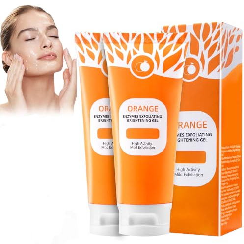 Dandin Orange Exfoliating Gel, Orange Exfoliating Peeling Gel für Damen, Gesichtspeeling, Oranges Exfoliating Gels, für alle Tiefenreinigung