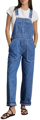 Skirt BL Denim Overalls for Women Straight Leg Adjustable Strap Jean Bib Overalls Casual Stretch Denim Jumpsuit with Pockets