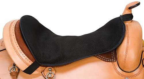 Weaver Equine Western Horse Saddle Pad, Mesh, Shock Absorbing Gel Saddle Pad Seat for Stable Riding and Spine Protection, Durable Equine Supplies