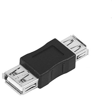 REY Adaptador USB 2.0 Hembra a Hembra Conector Extensión Ligero, Empalme Cable