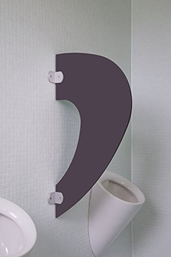 Kemmlit Urinal Trennwand Imola Graphit aus HPL, Schamwand WC Herren, TÜV zertifiziert