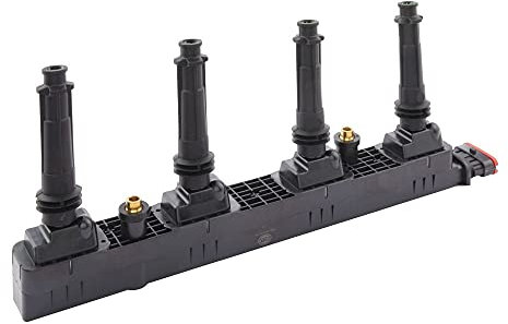 HELLA 5DA 358 000-331 Zündspule - 12V - 6-polig - inkl. Zündkerzenstecker - geschraubt