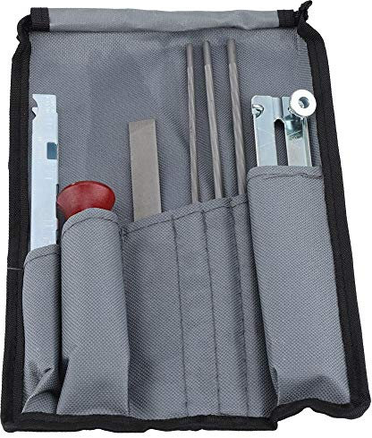 8-teiliges/Set Kettensägen Feilen Set Kettensägen Schärfwerkzeug Kit Enthält runde, flache Feilen mit Tiefenmitte zum Schärfen und Feilen von Kettensägen