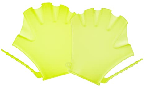 2pcs Swim Paddles Gloves for Boys and Girls Water Mitts for Swimming Diving Comfortable Swim Training Accessories for Boys Girls Fluorescent
