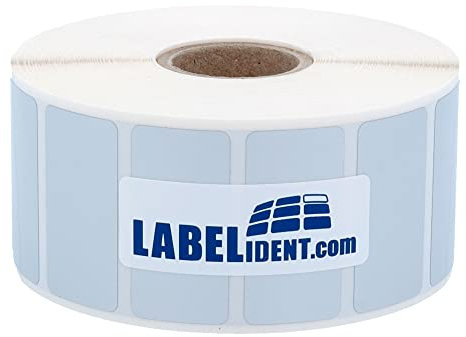 Thermotransfer Etiketten silber - 35 x 19 mm - 2.000 Polyester PET Etiketten für Typenschilder, 25 mm Kern, selbstklebend auf Rolle