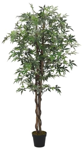 vidaXL Konstväxt Lönnträd 504 Blad 150 cm Grön - Konstgjorda Blommor, Blommig Inredning, Falsk Växt