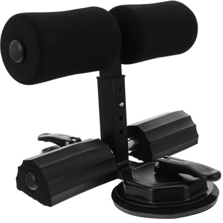 Parliky Material Bauchmaschine Sit-up-unterstützungsgerät Bauchmuskeltrainer Unterstützung Crunches Hilfe Tragbare Fitnessgeräte Schwarz