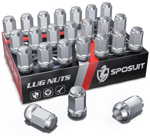 Sposuit 7/16-20 Lug Nuts - Replacement for 1953-1983 Chevy Corvette, 1967-1982 Camaro, 1964-1983 Malibu - Closed End Chrome Lug Nut(20 Pcs)