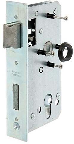 Alberts 416126 Cerradura de sustitución | Galvanizada | Para caja de cerradura 40 mm | Entre eje 55 mm