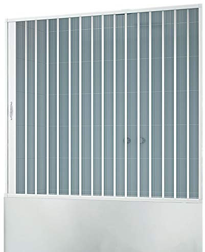 Pared de bañera pvc plegable lateral pared 170-140 h 150 mod. Nova Kit Vasca