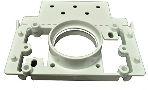 Central Vacuum PVC 2 Inch Pipe 3Way Mounting Plate Finished (New Construction)