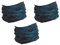 Hilltop 3 x Motorrad Multifunktionstuch, Schlauchtuch, Sport-Halstuch, Bandana / 3-er Set in aktuellen Designs, 3er Set:Blue Black Grafitti