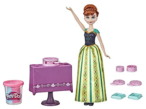 Hasbro Disney Die Eiskönigin Annas Tortenzauber, Play-Doh Kuchen-Spielset und Modepuppe, Multi, F3526