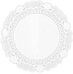 Hypafol Tortenspitzen 100 Stück | Rund | Spitzendeckchen für Kuchen, Torte, Snacks | Plattenunterlage aus Papier | Ideal für Gastronomie, Hochzeiten, Geburtstagsfeiern oder Catering (Ø 28 cm)