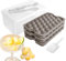 Mini Round Ice Cube Moulds with Lid and Storage, Plastic Ice Ball Maker, Ice Trays for Freezer, 32PCS Small Ice Cubes for Cocktail Whiskey Tea or Food Freezer (3Ice Trays & Ice Bin & Ice Scoop)