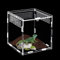 Reptile Fütterungsbox,15 cm*15 cm*15 cm Terrarium Acryl,Springspinne Terrarium,Terrarium Schnecken,Mini Terrarium,Reptilien Fütterungsbox Geeignet für Springspinnen,Eidechsen,Schnecken,Käfer