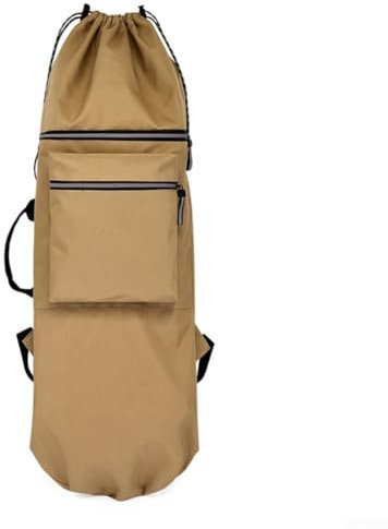ARMYJY Bolsa de transporte para longboard, mochila de almacenamiento de tela Oxford impermeable para monopatín eléctrico, equipo deportivo al aire libre para hombres (caqui)