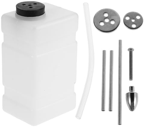 SHINEOFI Bidón de Combustible Transparente para Aeromodelismo 120cc Depósito para Avión Rc de Ala Fija Accesorio para Modelos a Escala Almacenamiento Seguro y Flujo Constante de Metanol