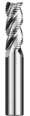 Fraise à revêtement en alliage, outil acier au tungstène, usinage Cnc, 4 lames, fraises bout d'ébauche HRC55 for le métal, 1 pièce(8x35Cx8Dx100L,Aluminum-3F)