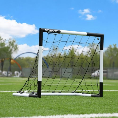 SPORTAPPY Small Soccer Goal Post 3x2.5 FT Metal Soccer Nets Training