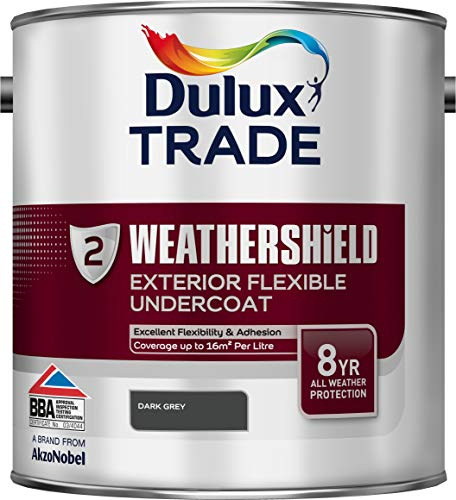 Dulux Trade Weathershield Undercoat Brilliant Dark Grey 2.5 Litres