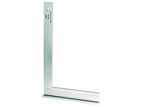 Helios-Preisser - Escuadra para carpintería con tope, galvanizada, Plateado, 0374420