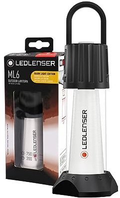 Ledlenser ML6 Warm Light - LED Rechargeable Lantern & Powerbank, Powerful 750 Lumen Camping Lantern, Rechargeable Outdoor Light, Camping and Hiking Lamp, Bright Warm Light, Up To 70 Hours Battery Life