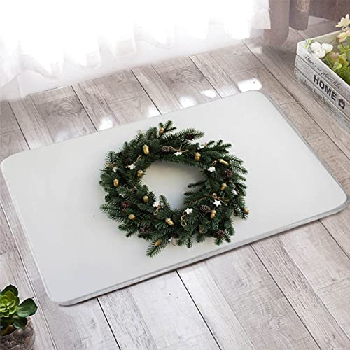 Bishilin Türmatten Haustür Innen 40x60, Weihnachten Badteppiche rutschfest Waschbar Weihnachtskranz Fußmatten Haustür Wohnzimmer Kinderzimmer