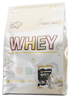 CNP Professional Premium Whey Protein Powder 2kg & 900g, 21g Protein, Low Carb, Easy Digestion, 66/30 Servings, Vegetarian, Halal, 12 Great Flavours (900g, Cereal Milk)