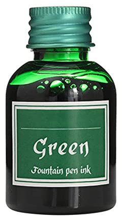 ihreesy 30 ml Füllhalter-Tinte,Füllfederhalter Tinte in Flaschen Kalligraphie-Stift-Tinte Füllertinte im Tintenfass Füllfederhalter-Tinte Tinte für Füllfederhalt,Grün