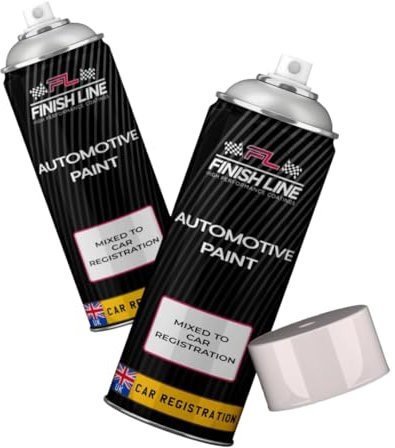 FINISH LINE Spray Paint Mixed By Car Registration Perfect Match to Car Manufacturer 400ml (Aerosol)