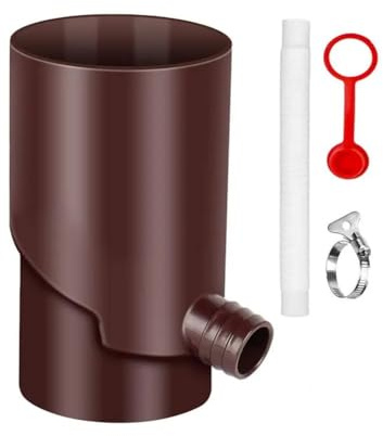 Zwfjcmsa Rainwater Collection Kit UV Weatherproof Rain Barrel Diverter Kit Portable Rain Barrels to Collect Rainwater B