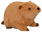 AQCQDQ Biber Maus Puppe Plüsch,Puppe Niedliche Hamster Kinder Puppe Kissen Geburtstagsgeschenk,Bibermaus Puppe Plüschtier,Plüsch-Kissen,ausgestopftes Plüschtier (60 cm,Dunkelbraun)