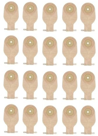 Exogio 20 bolsas de colostomía, bolsas de drenaje desechables, bolsas de ostomía, bolsas vaciables para colostomía, ileostomía, cuidado de ostomía, válvula de drenaje de 20-60 mm, bolsas de colostomía