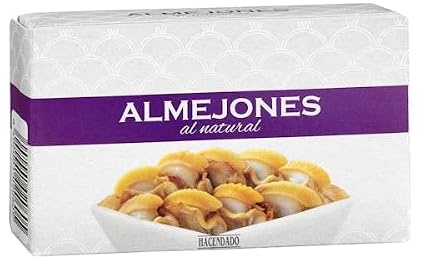 Hacendado Palourdes au Naturel, Pêche Sauvage, 111g (63g Net Égoutté), Lot de 6 Boîtes