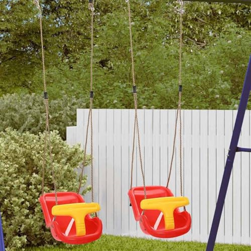 Genérico Columpios para bebé 2 pcs Rojo 36 x 43 x 42 cm Plástico,Bebés y niños pequeños,Juguetes y Actividades para bebés,Saltadores y Columpios para bebés,42009964