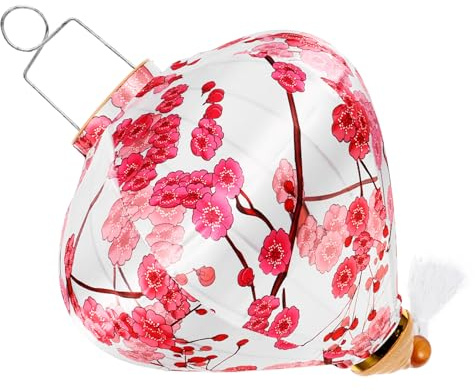 LIFKOME Linterna Colgante Exterior de Color Claro de 30 Cm, Linterna Decorativa Vintage de Seda Estilo Vietnamita para Decoración de Bodas y Festivales, Adornos de Faroles Asiáticos