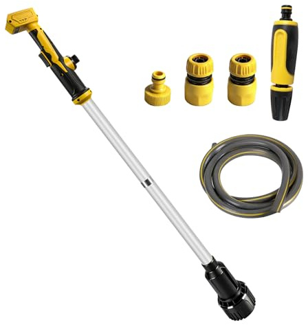 Sladdlös vattenöverföringspump kompatibel med Dewalt 18 V 20 V batteri, 3 M huvudhöjd, 3 600 l/h högt flöde, bärbar nedsänkbar pump för pool, trädgård, damm, husbil, båtdränering