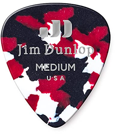 Dunlop Classic, Plettri Per Chitarra In Celluloide, Confezione Da 12 Pezzi M Confetti