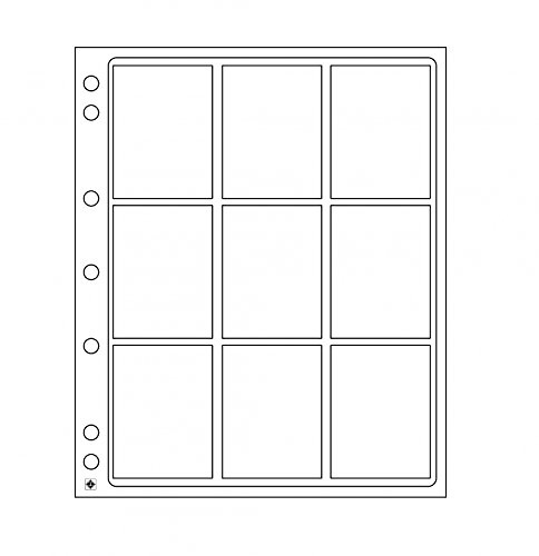 Lighthouse - ENCAP Clear Coin Pages for Storage of Certified Coin Holders, Holds 9 Slabs Including PCGS, NGC, ANACS, and More