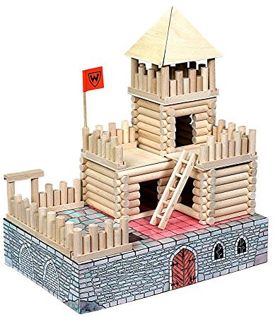 Walachia 8594036430228 Vario Fort Holzbausteine Holz Baukasten Modellbau Set 194 Teile