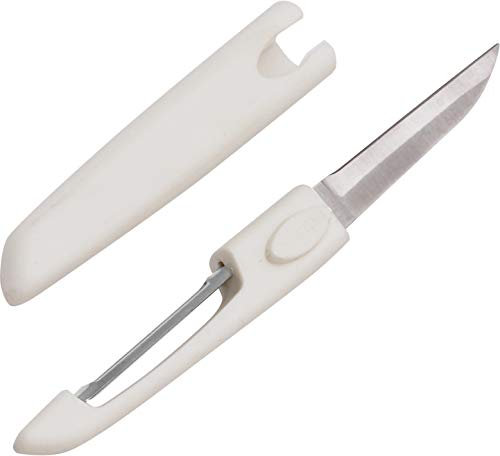 Pedrini sbucciatore e coltello spelucchino doppio uso con lame in Acciaio inossidabile