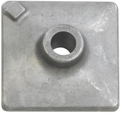 BOSCH HS1828 1-Piece 5 In. x 5 In. Tamper Plate Works with SDS-Max, Spline/Round Hex, and 3/4 In. Hex Hammers Hammer Steel