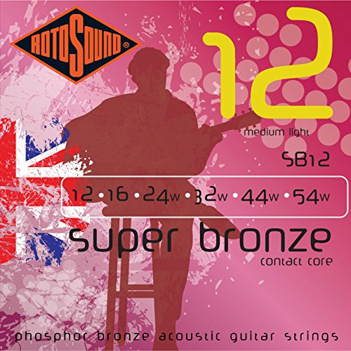 Rotosound strängar för akustisk gitarr SUPER BRONZE 6-str. SB12