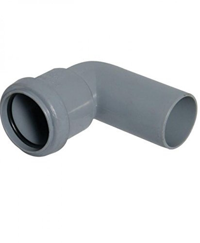 FLOPLAST 40mm Grey Pushfit Waste Pipe Conversion Bend