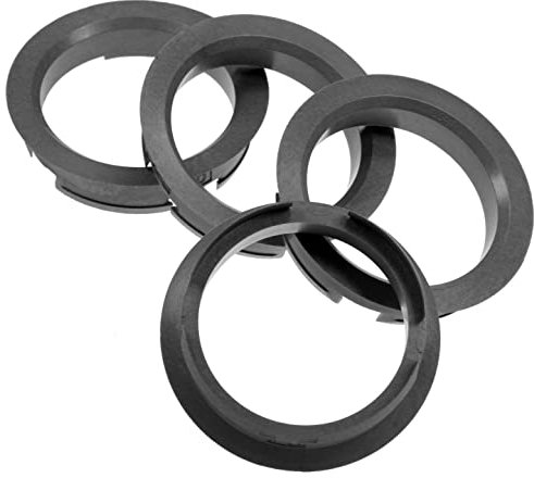 4X Anneaux de centrage 63,4 x 54,1 mm Bagues de Jantes Argent